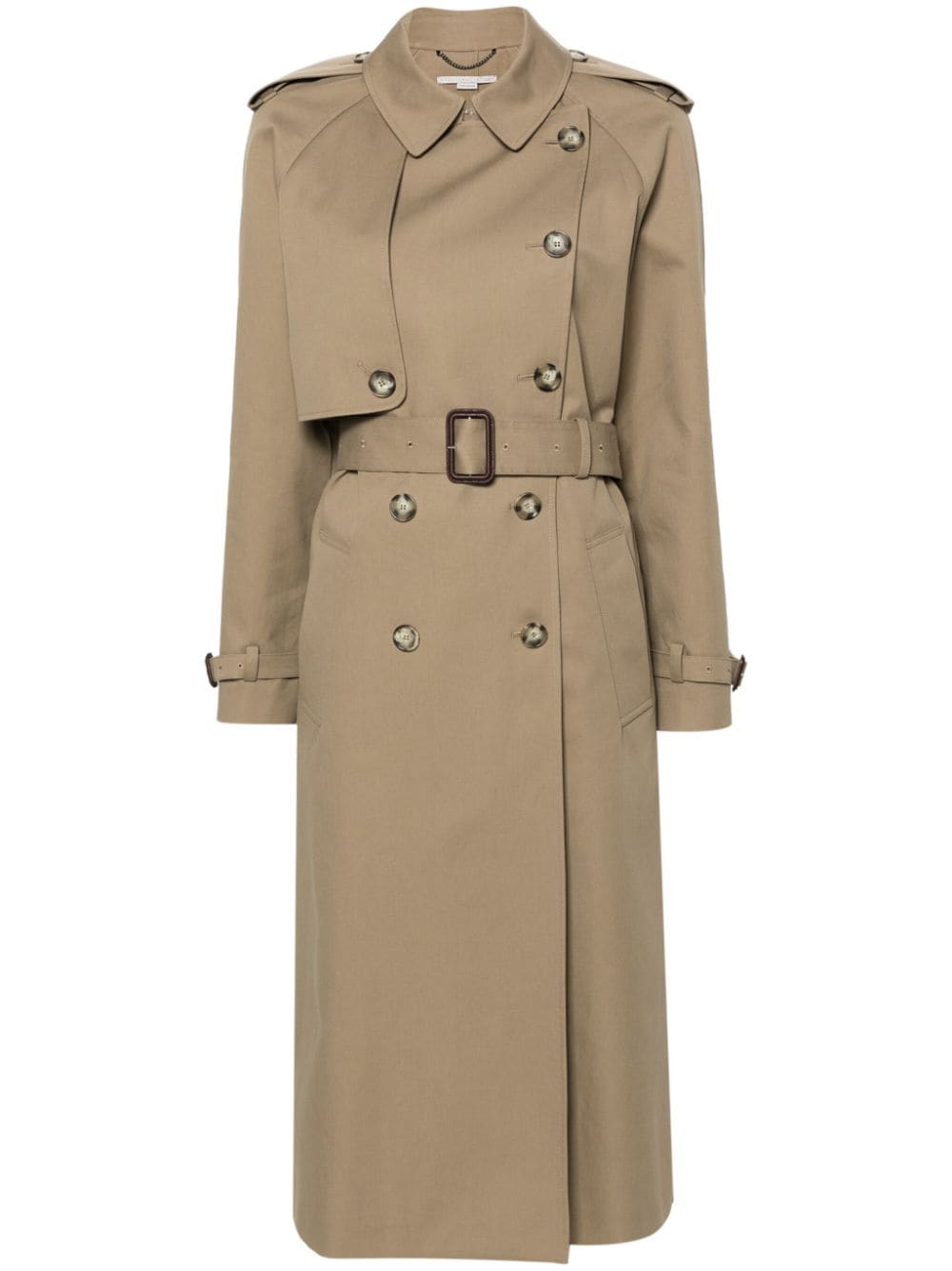 Stella McCartney belted cotton trench coat - Nude von Stella McCartney