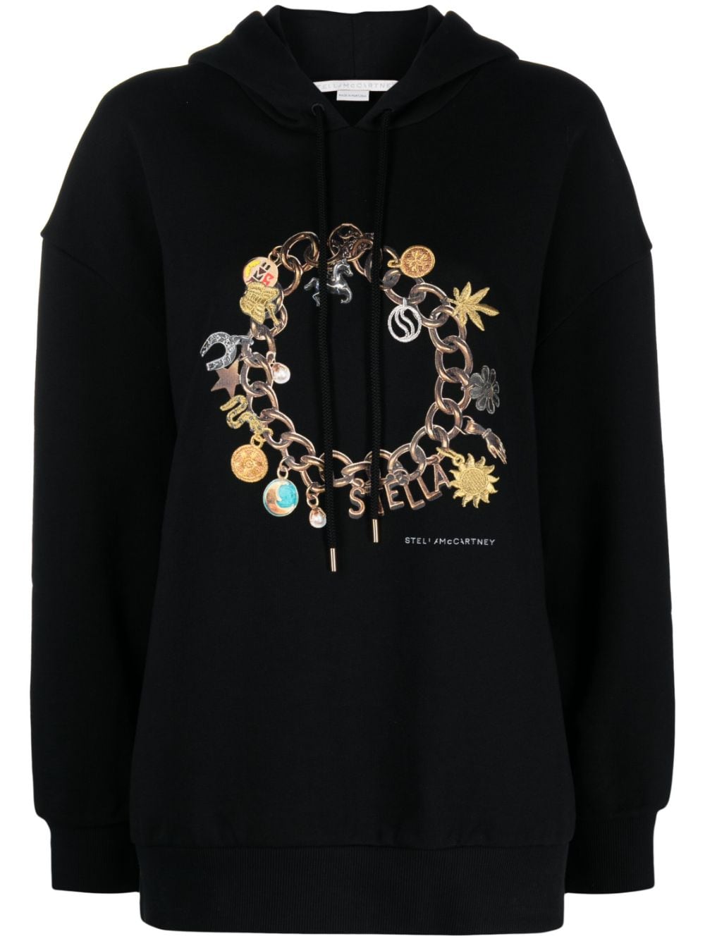 Stella McCartney Hoodie mit Logo-Print - Schwarz von Stella McCartney