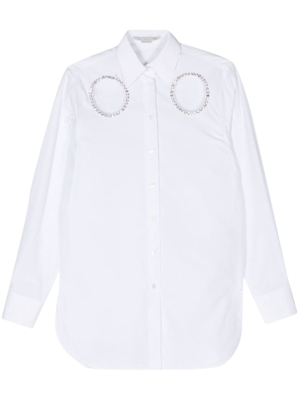 Stella McCartney Sweatshirt mit Kristallen - Weiß von Stella McCartney