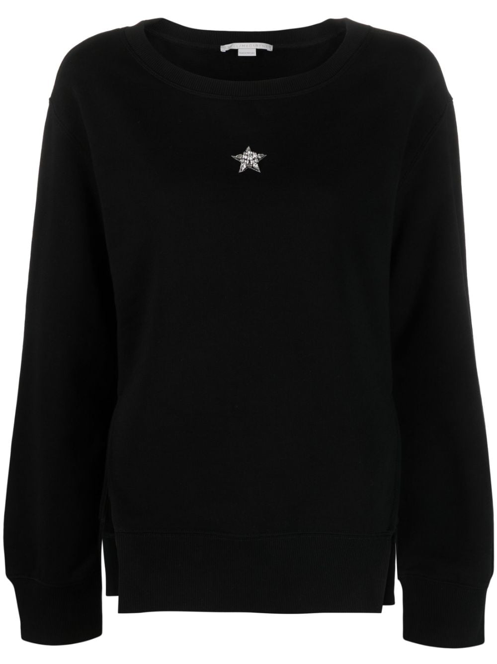 Stella McCartney Sweatshirt mit Kristallen - Schwarz von Stella McCartney