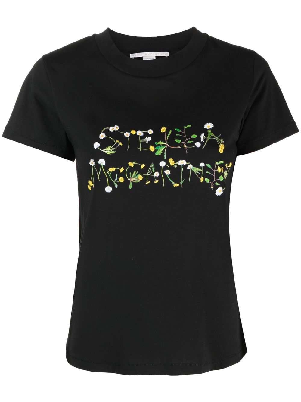 Stella McCartney T-Shirt mit Löwenzahn-Print - Schwarz von Stella McCartney