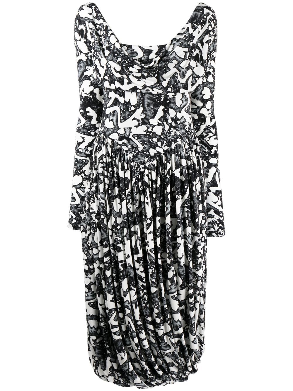 Stella McCartney Kleid mit grafischem Print - Schwarz von Stella McCartney