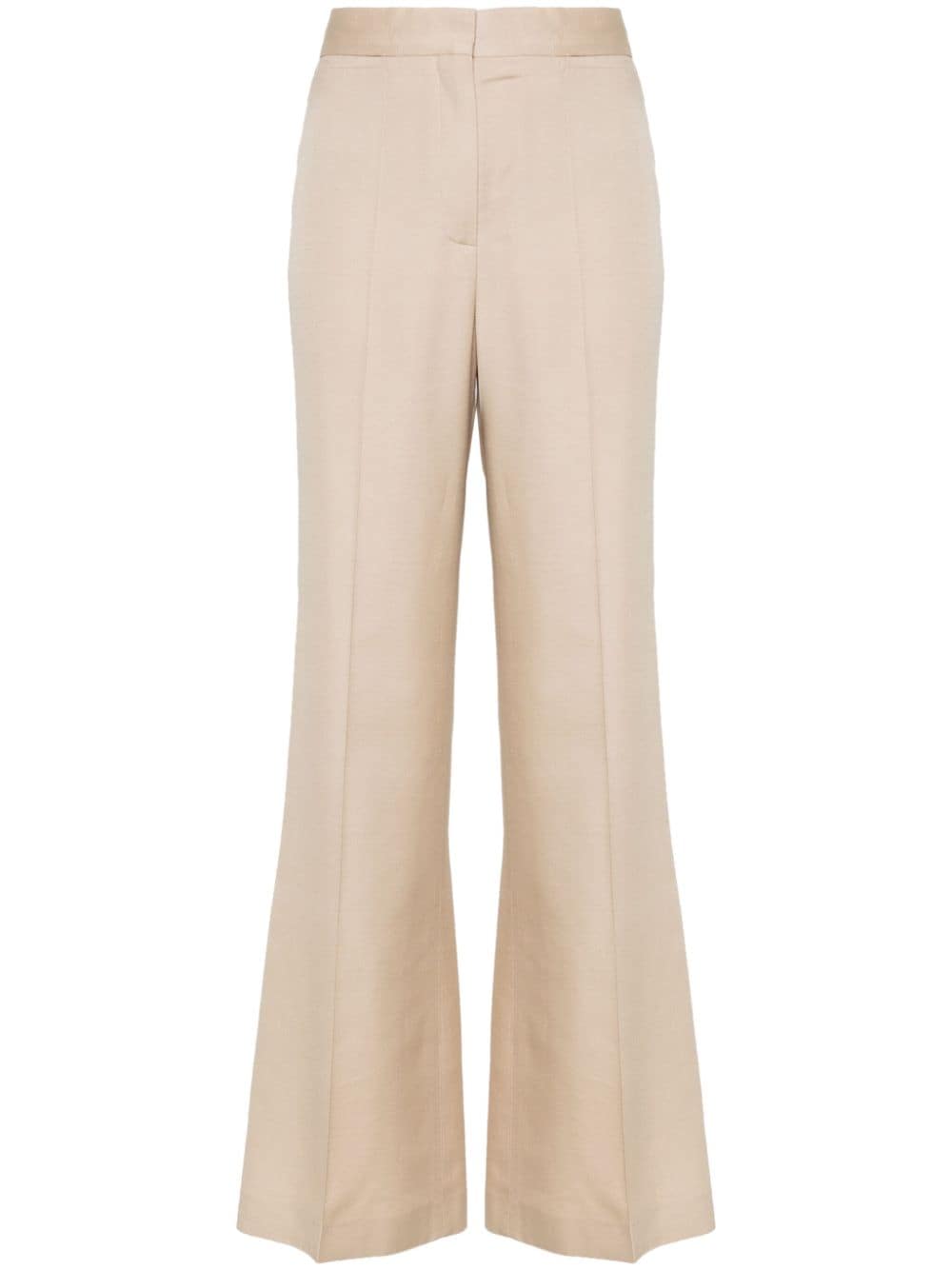 Stella McCartney Ausgestellte High-Waist-Hose - Nude von Stella McCartney