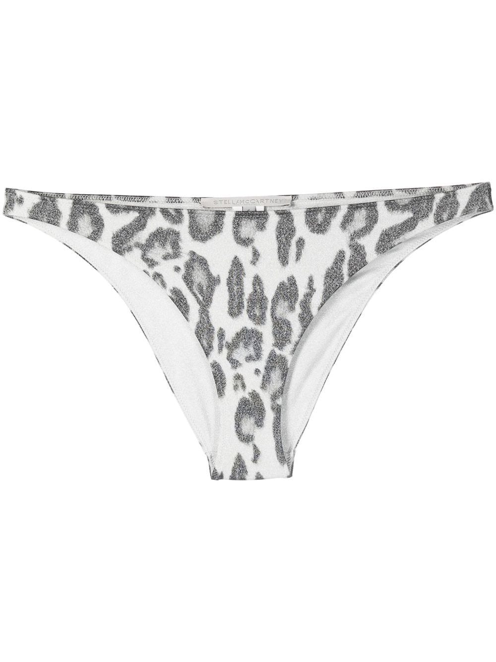 Stella McCartney Bikinihöschen mit Leoparden-Print - Silber von Stella McCartney