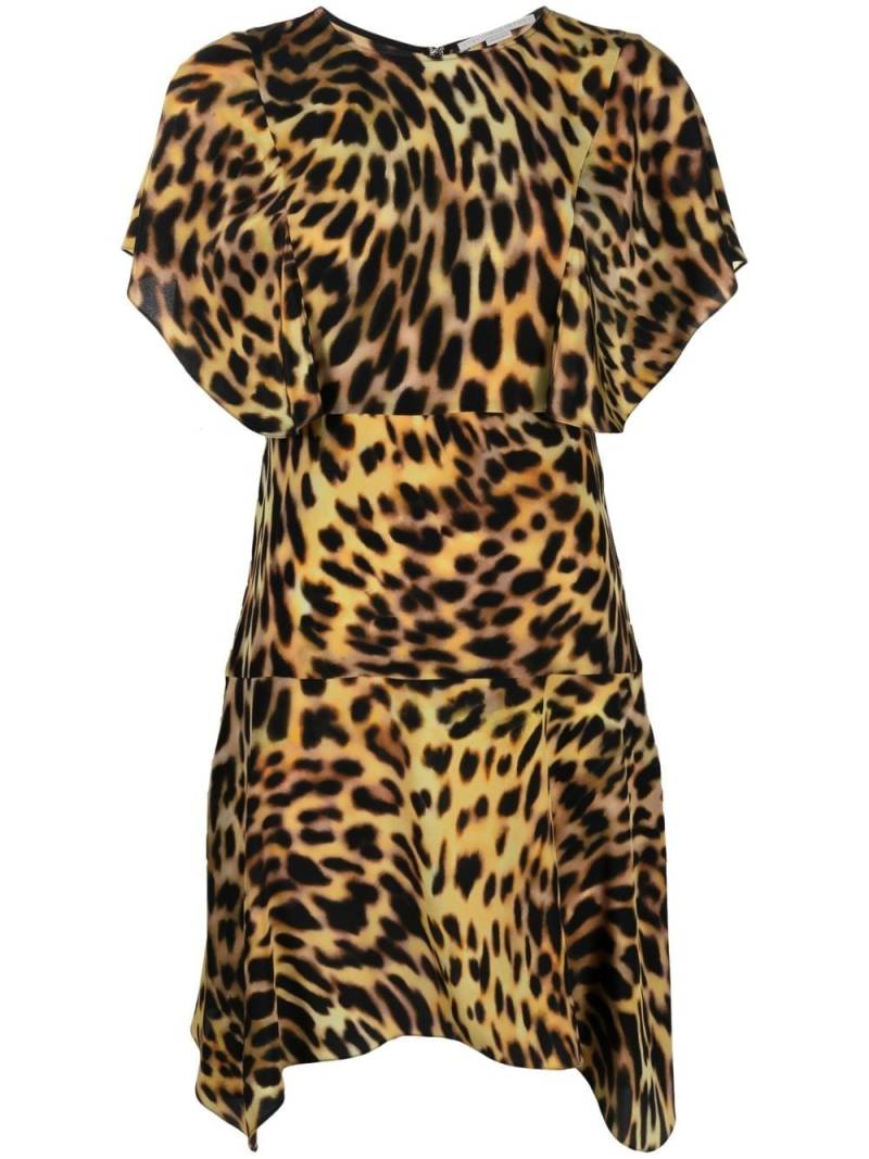 Stella McCartney Seidenkleid mit Leoparden-Print - Nude von Stella McCartney