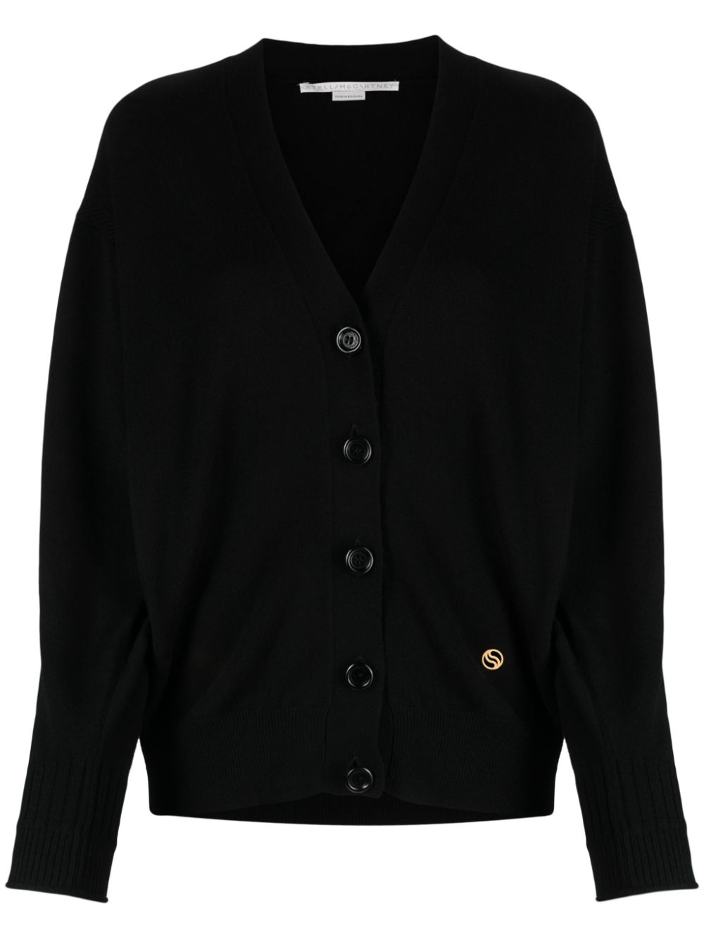 Stella McCartney Cardigan mit Logo - Schwarz von Stella McCartney