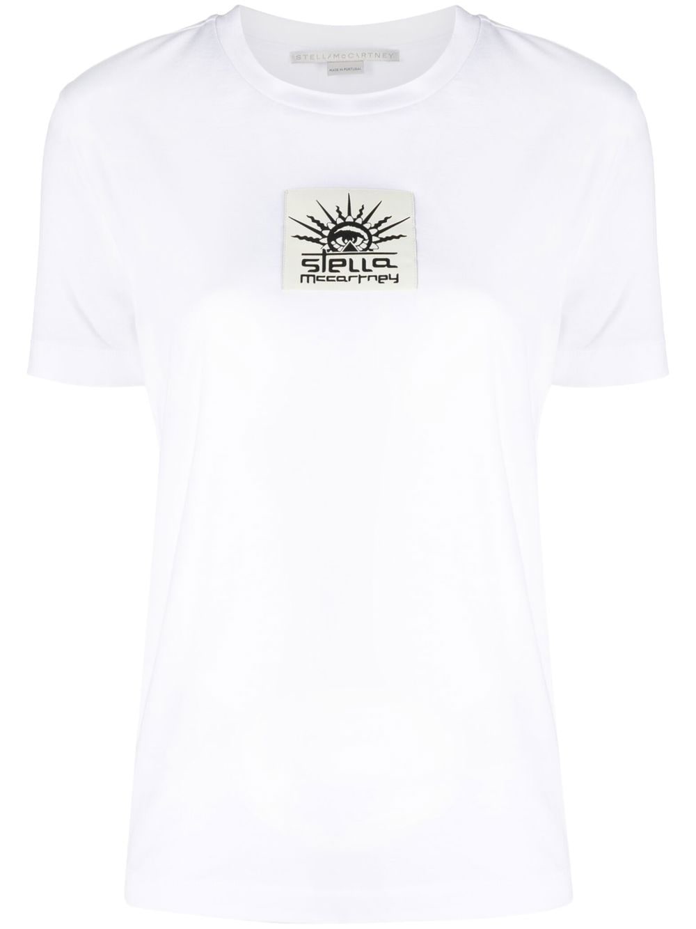 Stella McCartney T-Shirt mit Logo-Patch - Weiß von Stella McCartney