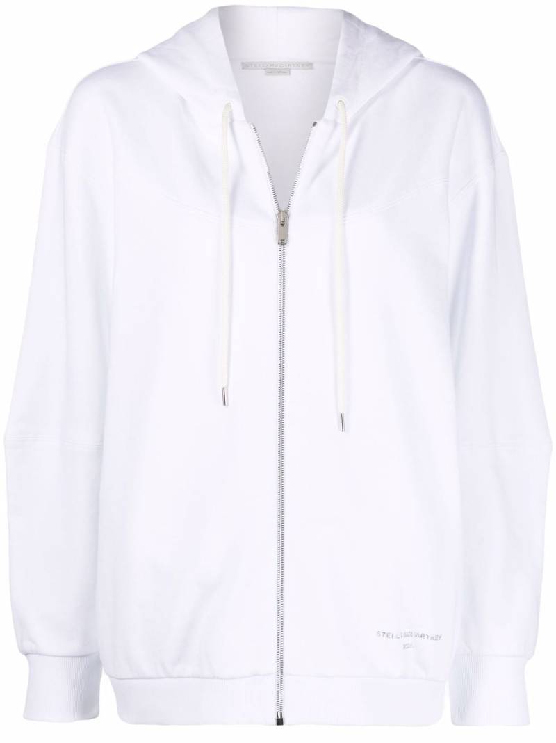 Stella McCartney Hoodie mit Logo-Schild - Weiß von Stella McCartney