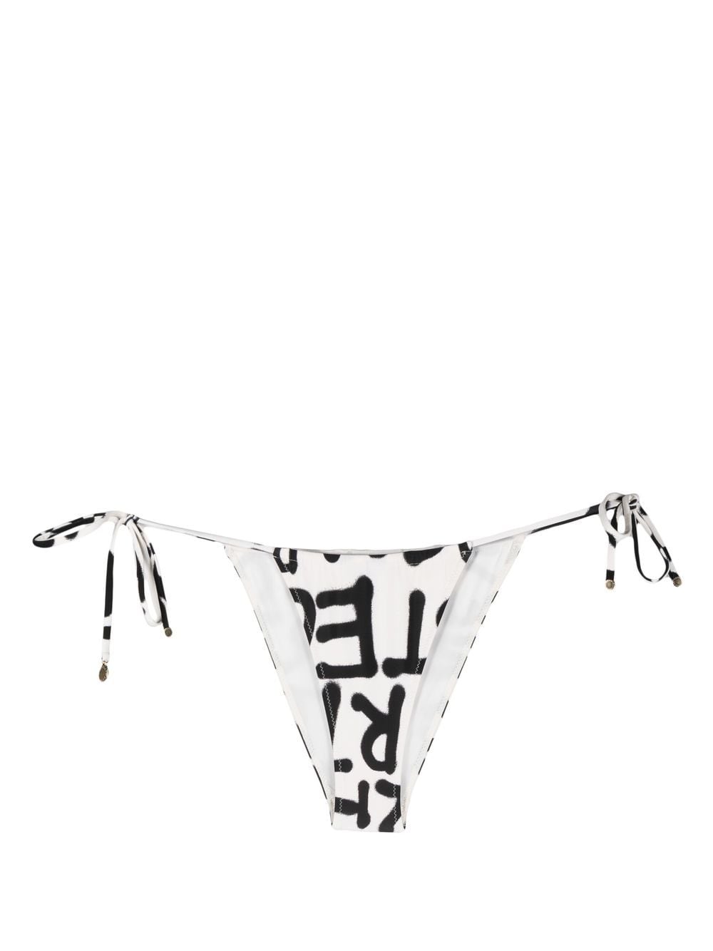 Stella McCartney Bikinihöschen mit Logo-Print - Weiß von Stella McCartney