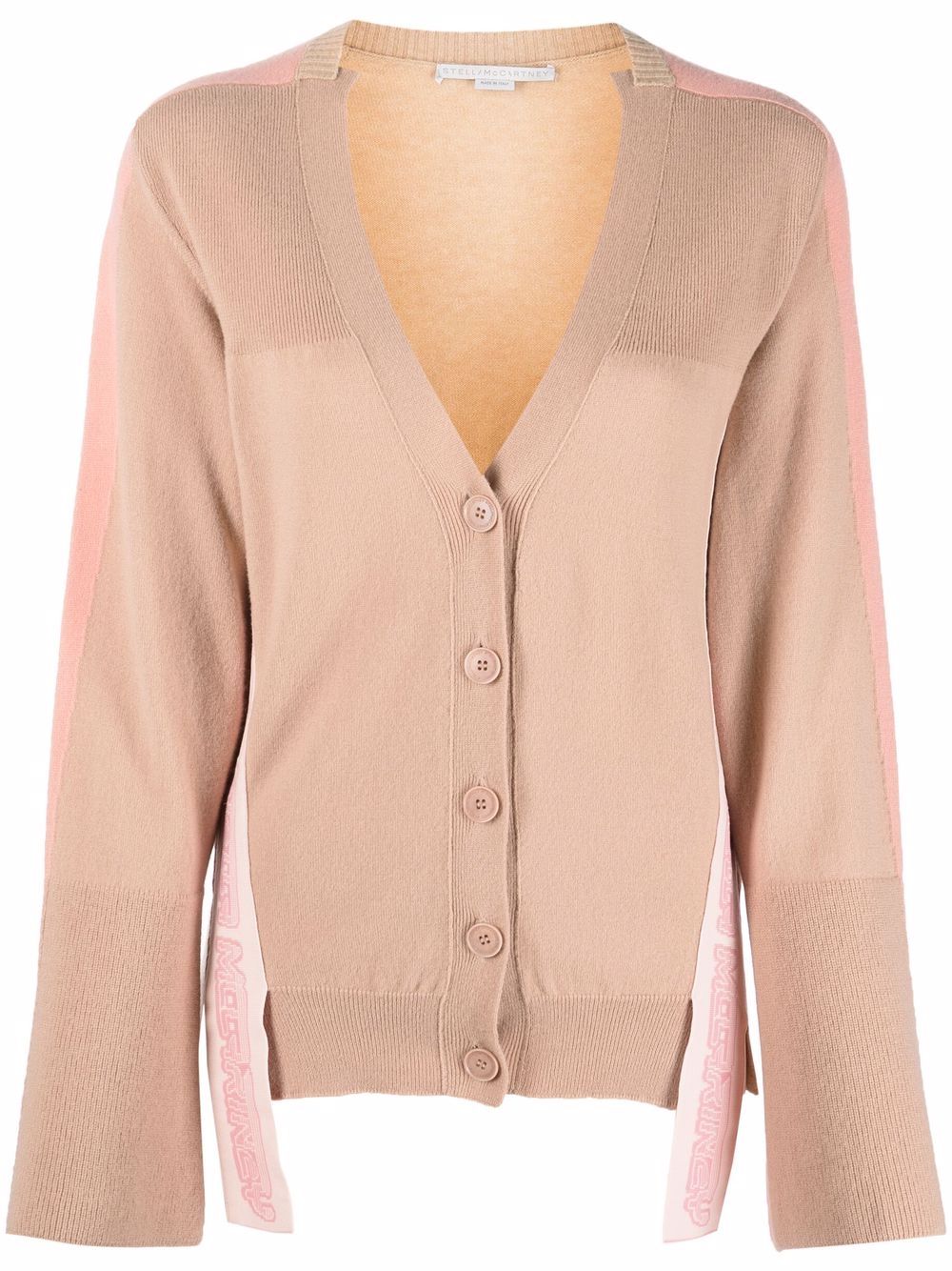 Stella McCartney Cardigan mit Logo - Nude von Stella McCartney