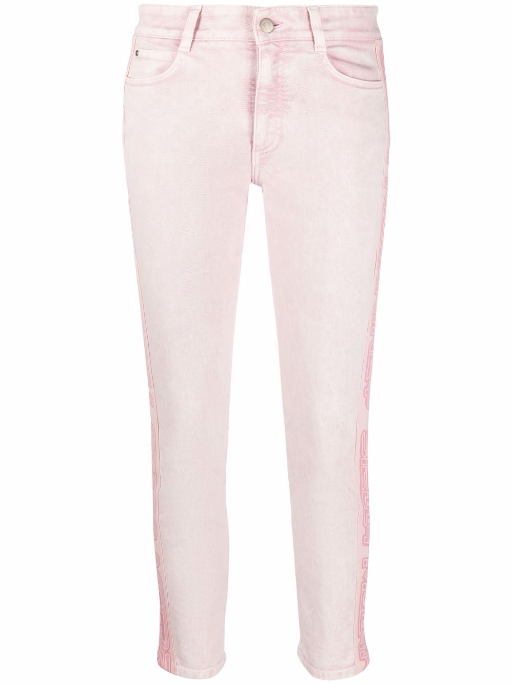 Stella McCartney Skinny-Jeans mit Logo - Rosa von Stella McCartney