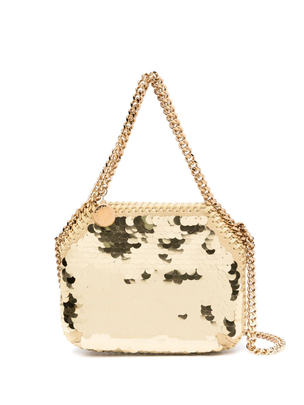 Stella McCartney Falabella Schultertasche mit Pailletten - Gelb von Stella McCartney