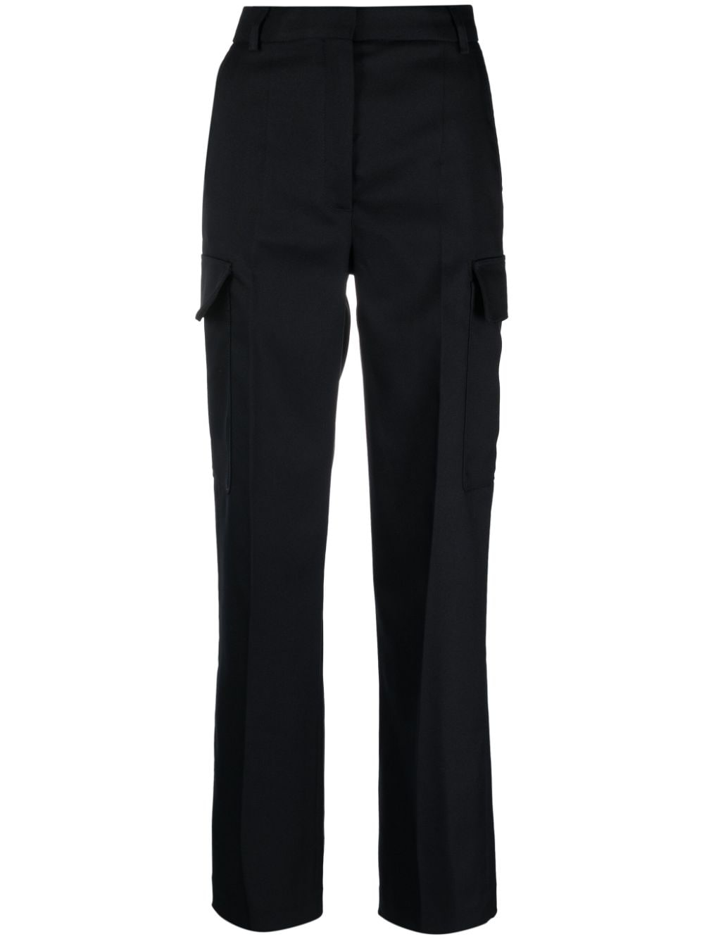 Stella McCartney Gerade Hose mit Cargotaschen - Schwarz von Stella McCartney