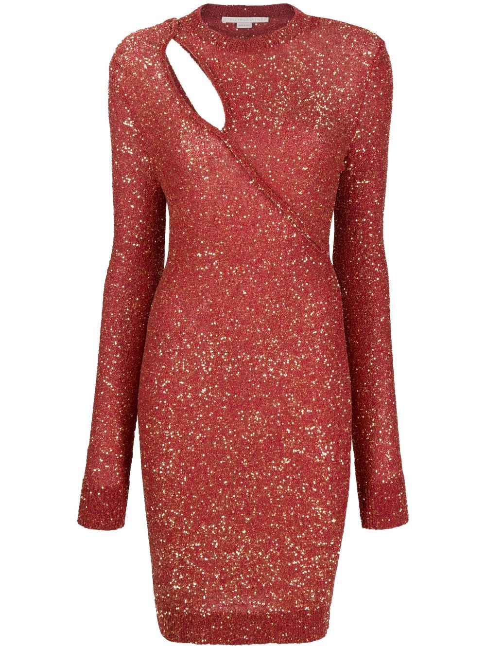 Stella McCartney Minikleid mit Pailletten - Rot von Stella McCartney