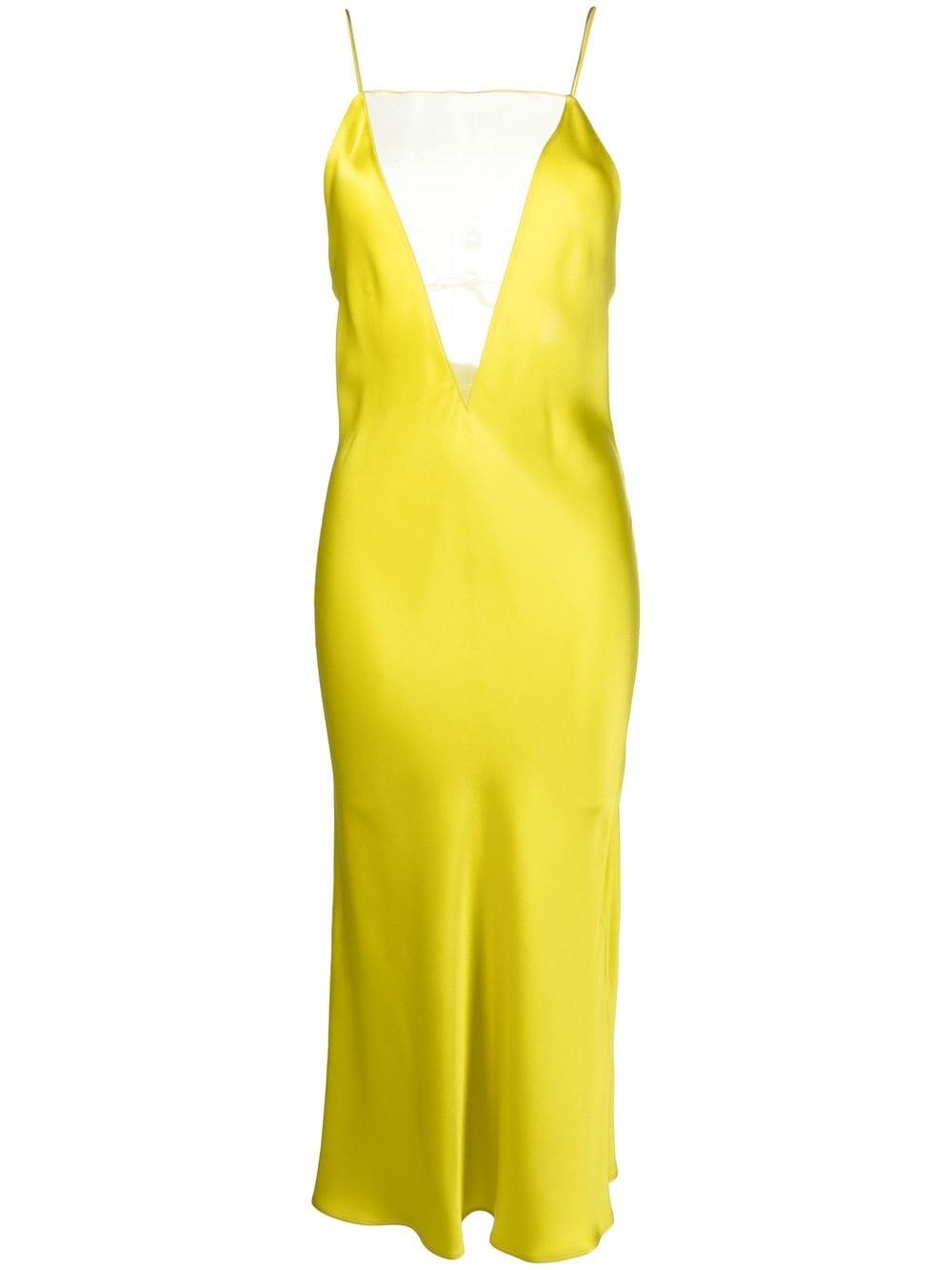 Stella McCartney Kleid mit transparenten Einsätzen - Gelb von Stella McCartney