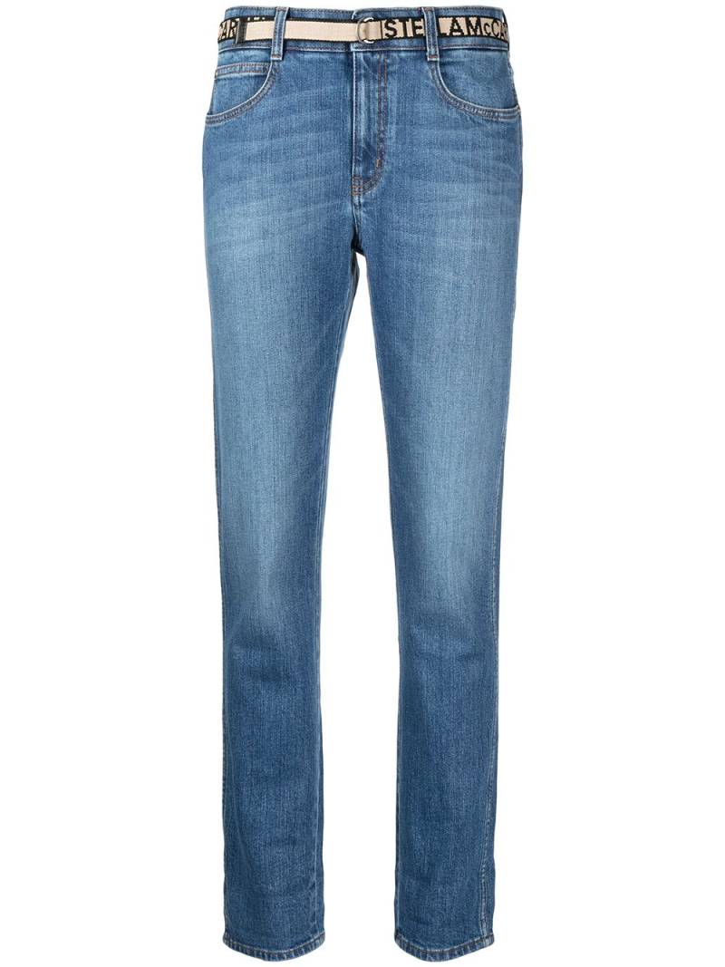 Stella McCartney Schmale Cropped-Jeans - Blau von Stella McCartney