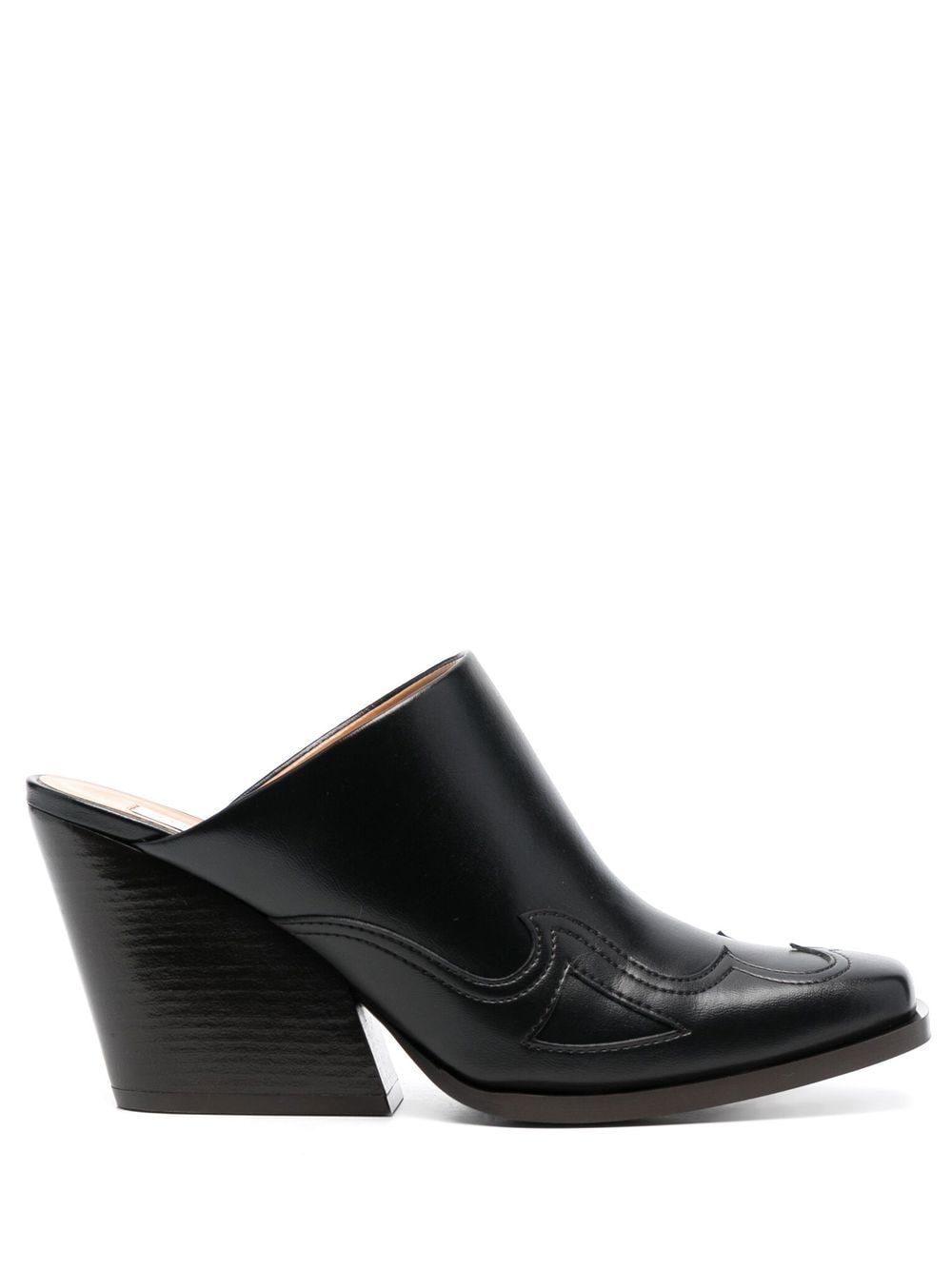 Stella McCartney Eckige Mules - Schwarz von Stella McCartney