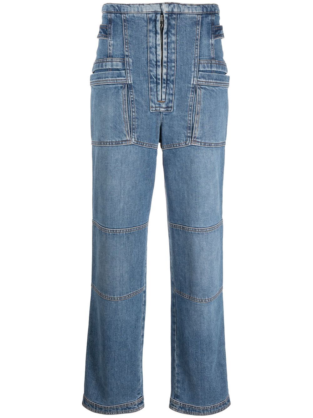 Stella McCartney Straight-Leg-Jeans mit aufgesetzten Taschen - Blau Stella McCartney Straight-Leg-Jeans mit aufgesetzten Taschen - Blau von Stella McCartney