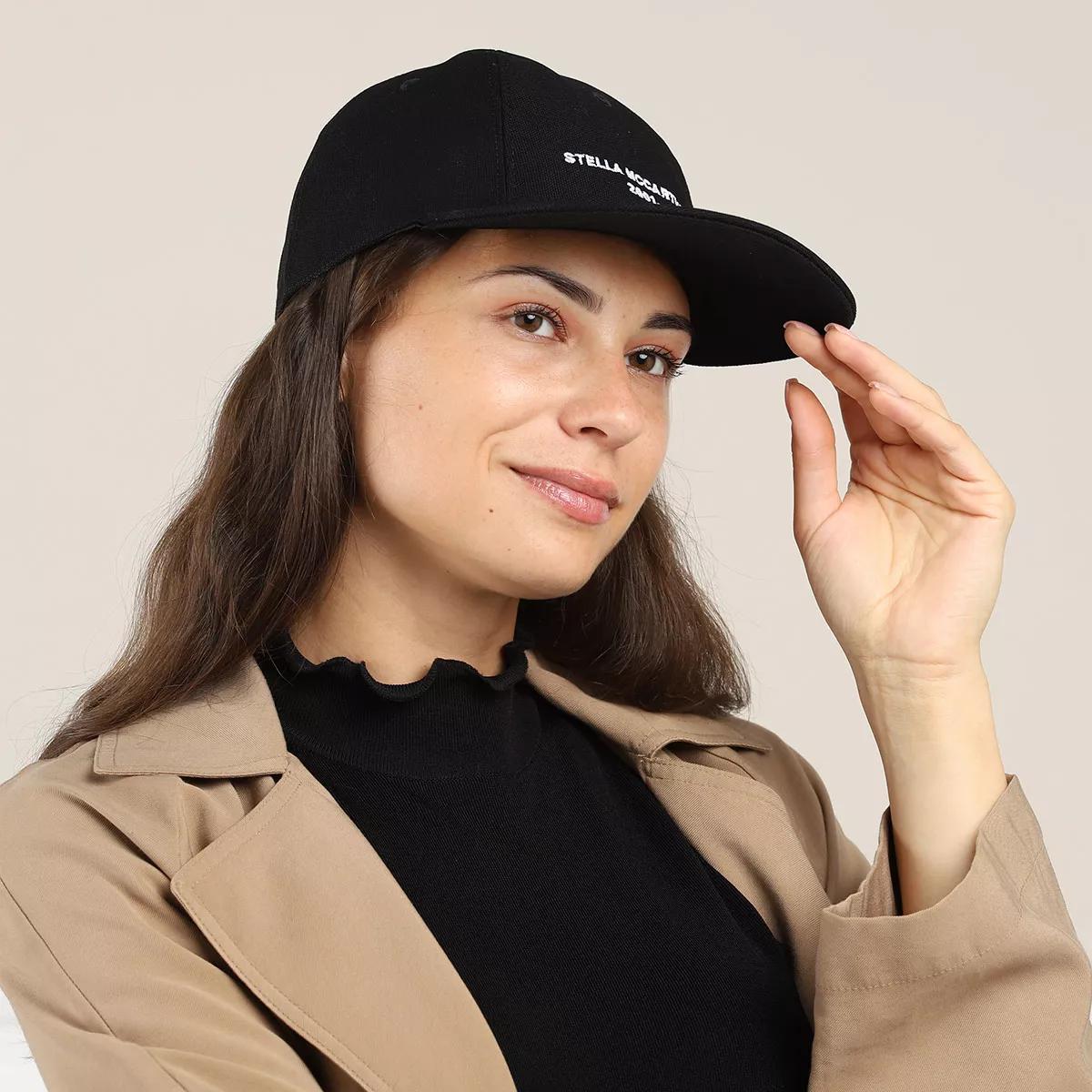 Stella McCartney Mützen - Logo Baseball Cap - Gr. 57 - in Schwarz - für Damen von Stella Mccartney