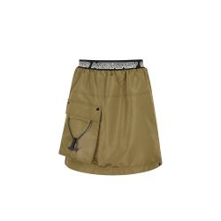 Stella Mccartney Khaki Logo-rock - Polyester von Stella Mccartney