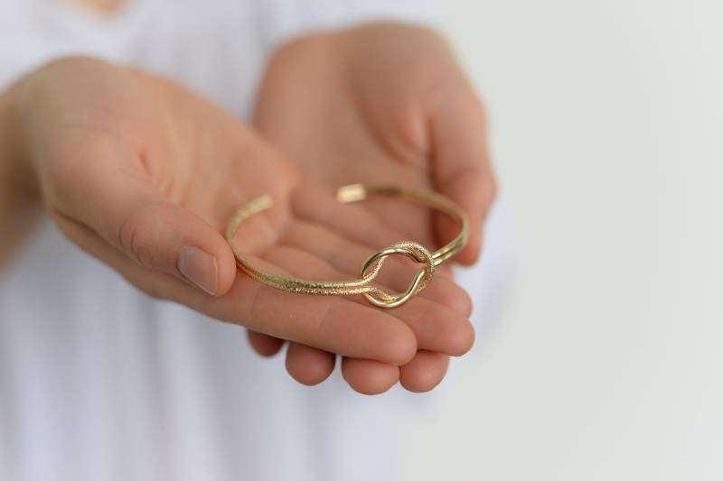 Freundschaftsarmreif in Gold Oder Silber - Verstellbarer Armreif Related von StellaKobenhavnShop