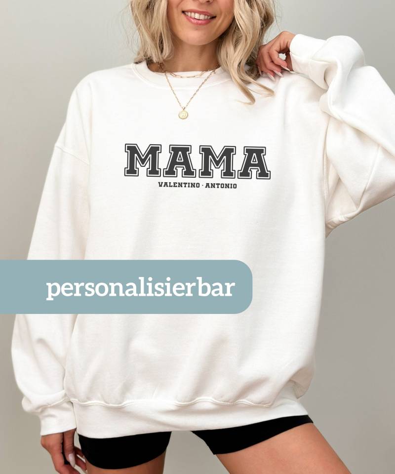 Mama Sweatshirt Personalisiert | Geschenk Für Muttertagsgeschenk Zur Geburt Mom von StellaeLunaCD