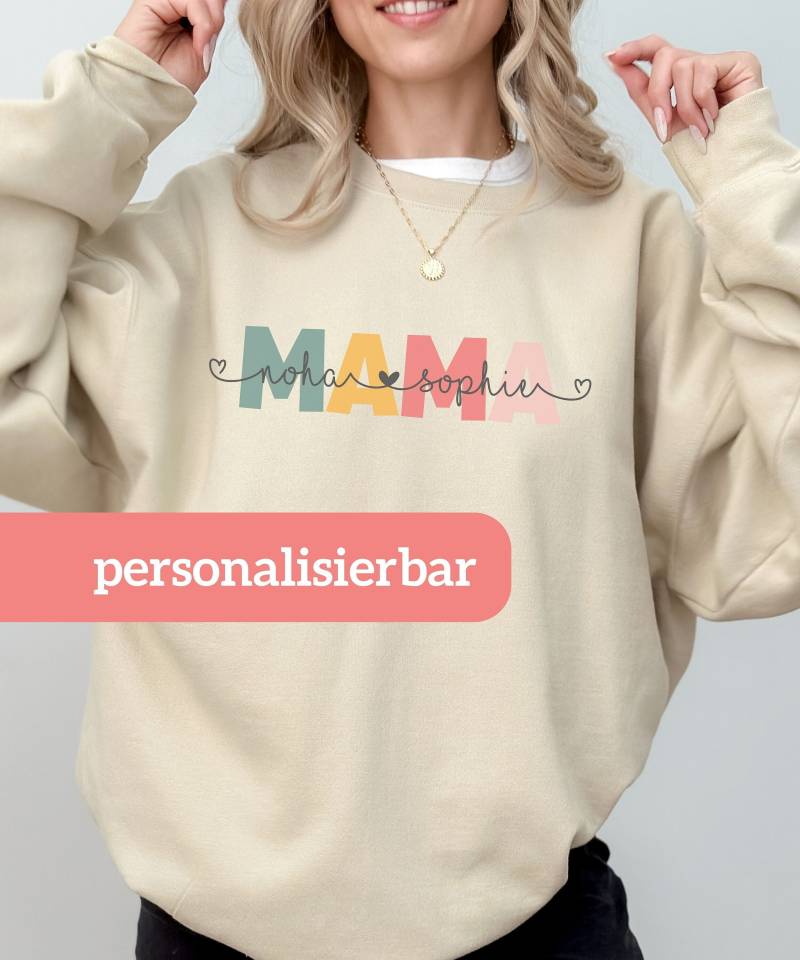 Mama Sweatshirt Personalisiert | Geschenk Für Muttertagsgeschenk Zur Geburt Mom von StellaeLunaCD