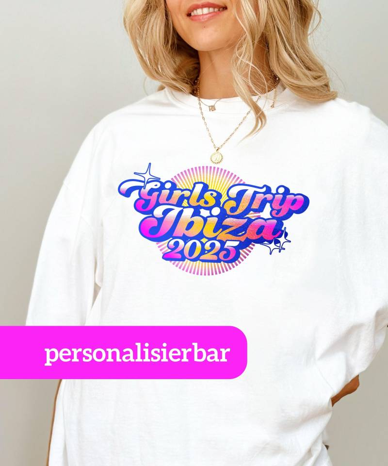 The Trip T-Shirt| Mädelstrip | Personalisiertes Shirt Junggesellinnen Abschied Ibiza Freundschafts T-Shirt Urlaub Mallorca von StellaeLunaCD