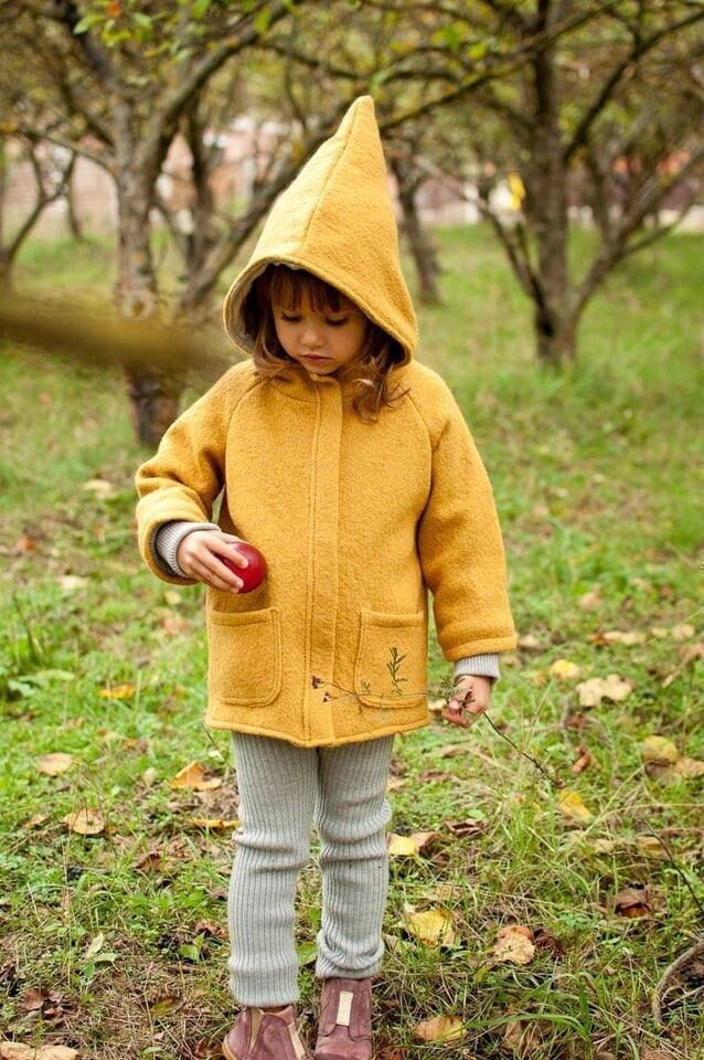 Kinderjacke Mit Gekochter Wolle Gefüttert, Wollfutter, Verschiedene Farben, 100% Gekochte von StellarKidsHandmade