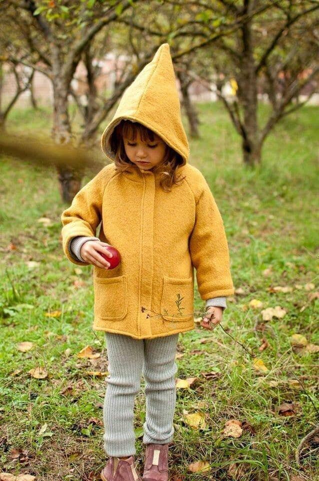 Gekochte Gefütterte Jacke, Kinder Gekochte Jacke Mit Wollfutter, Verschiedene Farben, 100% Wolle von StellarKidsHandmade