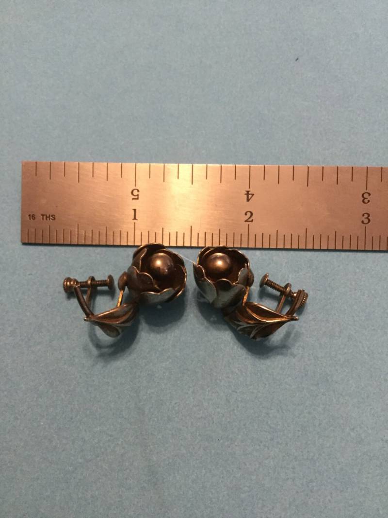 1930Er Jahre Mexiko Sterling Silber Ohrringe 1930Er Jahre Mexiko Sterling Silber Ohrringe von StellarStuffByBill