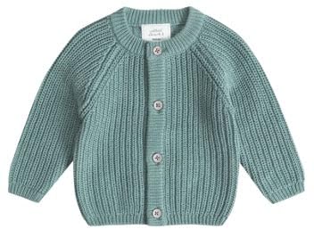 Stellou & friends Cardigan-Strickjacke für Mädchen und Jungen | Hochwertige Baby-Kleidung aus 100% Baumwolle | Gr. 110/116 - Pistachio Green Melange von Stellou & friends