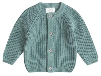 Stellou & friends Cardigan-Strickjacke für Mädchen und Jungen | Hochwertige Baby-Kleidung aus 100% Baumwolle | Gr. 86/92 - Pistachio Green Melange von Stellou & friends