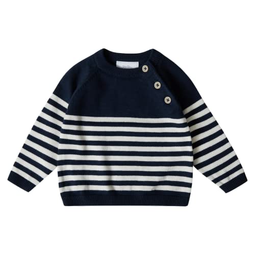 Stellou & friends Strickpullover für Jungen und Mädchen I Hochwertige Baby-Kleidung aus 100% Baumwolle I Gr. 62/68 - Navy von Stellou & friends