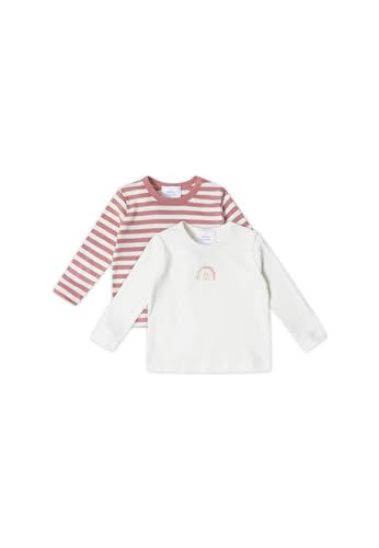 Stellou & friends Langarmshirt 2er Set Unisex I Hochwertige Baby-Kleidung aus 100% Bio Baumwolle I Gr. 86-92- Rosa von Stellou & friends