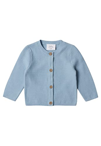 Stellou & friends Strickjacke -Cardigan für Mädchen und Jungen | Hochwertige Baby-Kleidung aus 100% Baumwolle - II V | Gr. 62/68 - Hellblau von Stellou & friends