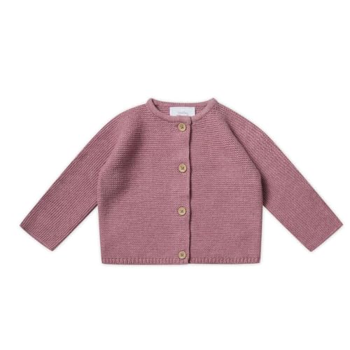 Stellou & friends Strickjacke-Cardigan für Mädchen und Jungen | Hochwertige Baby-Kleidung aus 100% Baumwolle I Gr. 110/116 - Rose Melange von Stellou & friends