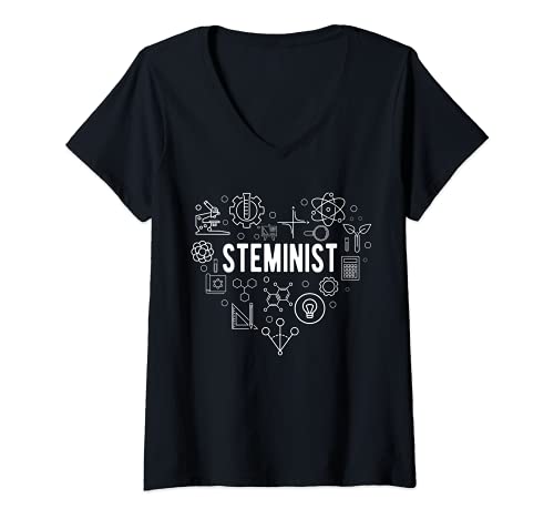 Damen Steminist Shirt Wissenschaft Technologie Kodierung STEM T-Shirt mit V-Ausschnitt Damen Steminist Shirt Wissenschaft Technologie Kodierung STEM T-Shirt mit V-Ausschnitt von Steminist Wissenschaft Technik Mathematik MINT