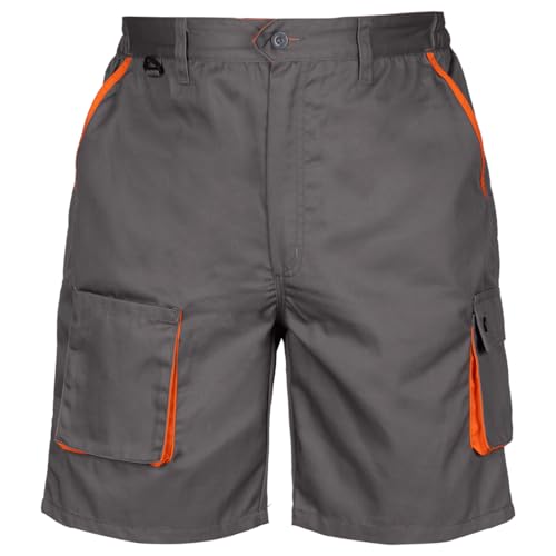 DM Kurze Hosen Herren - Stretch Bund - Kurze Arbeitshose Herren mit Cargo-Taschen - Arbeitshosen Männer Kurz für den praktischen Einsatz - Geräumige Instrumente Taschen EU56 von Stenso