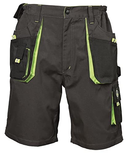 Emerton Arbeitsshorts - Kurze Arbeitshose Herren - Herren Cargohose Kurz - Arbeitshosen Männer Kurz - Grau/Grün EU60 von Stenso