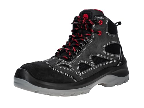 Helix S3 SRC Arbeitsschuhe Herren Sicherheitsschuhe Herren Arbeitsschuhe Damen - Naturleder, Glasfaserkappe 200J, Atmungsaktives Futter, Nichtmetallische Platte, Rutschhemmende PU/PU-Sohle Grau 43 Helix S3 SRC Arbeitsschuhe Herren Sicherheitsschuhe Herren Arbeitsschuhe Damen - Naturleder, Glasfaserkappe 200J, Atmungsaktives Futter, Nichtmetallische Platte, Rutschhemmende PU/PU-Sohle Grau 43 von Stenso