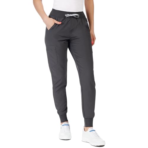 Nobby Medizinische Jogginghose Unisex - Stretch Schlupfhose Männer & Damen - Elastischer Bund Mit Kordelzug - 2 Vorder- & 2 Gesäßtaschen - Cargotasche Mit Reißverschluss Graphit L von Stenso