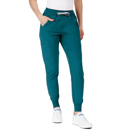 Nobby Medizinische Jogginghose Unisex - Stretch Schlupfhose Männer & Damen - Elastischer Bund Mit Kordelzug - 2 Vorder- & 2 Gesäßtaschen - Cargotasche Mit Reißverschluss Karibikblau XL von Stenso
