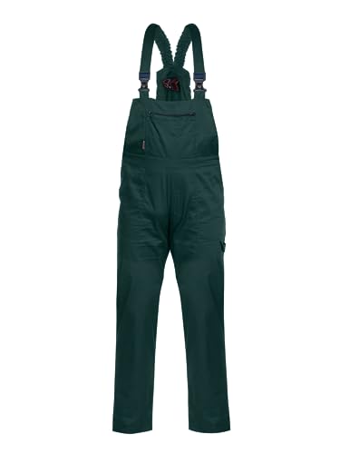 Pluton Klassische Latzhose Herren Arbeitshose - Arbeitshosen Männer mit 2 Vordertaschen, 2 Gesäßtaschen, Cargotasche, Brusttasche mit Reißverschluss, Elastischer Bund Grün XL Pluton Klassische Latzhose Herren Arbeitshose - Arbeitshosen Männer mit 2 Vordertaschen, 2 Gesäßtaschen, Cargotasche, Brusttasche mit Reißverschluss, Elastischer Bund Grün XL von Stenso