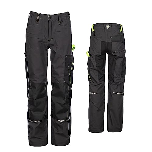 Stenso Prisma Arbeitshosen Männer - Cargohose Herren - Hose Herren Cargo - Arbeitshose Herren - Grau/Grün EU48 von Stenso