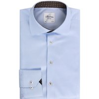 Stenströms Business-Hemd aus Twofold Super Cotton mit Ausputz, Slimline in 43S von Stenströms