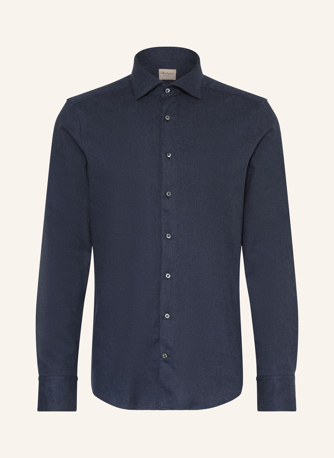 Stenströms Flanellhemd Slim Fit blau von Stenströms