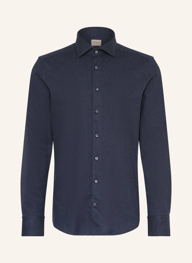 Stenströms Flanellhemd Slim Fit blau von Stenströms