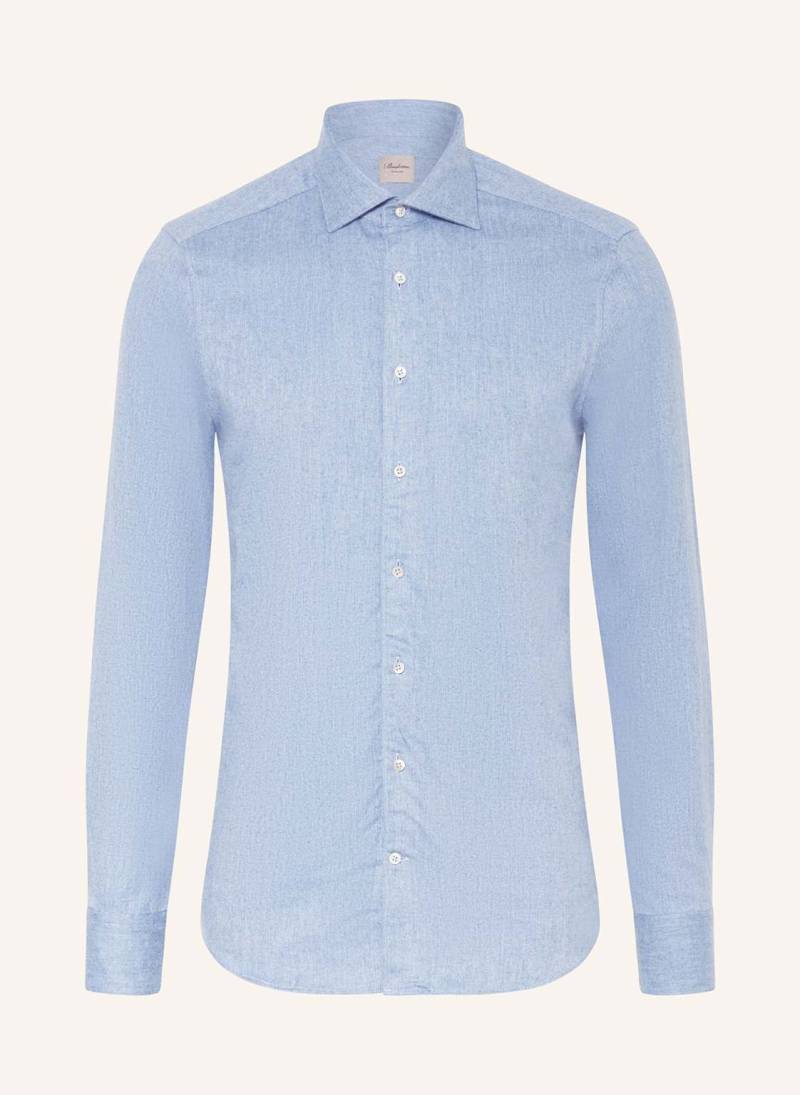 Stenströms Flanellhemd Slim Fit blau von Stenströms