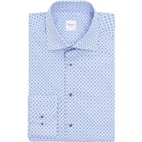 Stenströms Gemustertes Hemd aus Twofold Super Cotton, Slimline in 44S von Stenströms